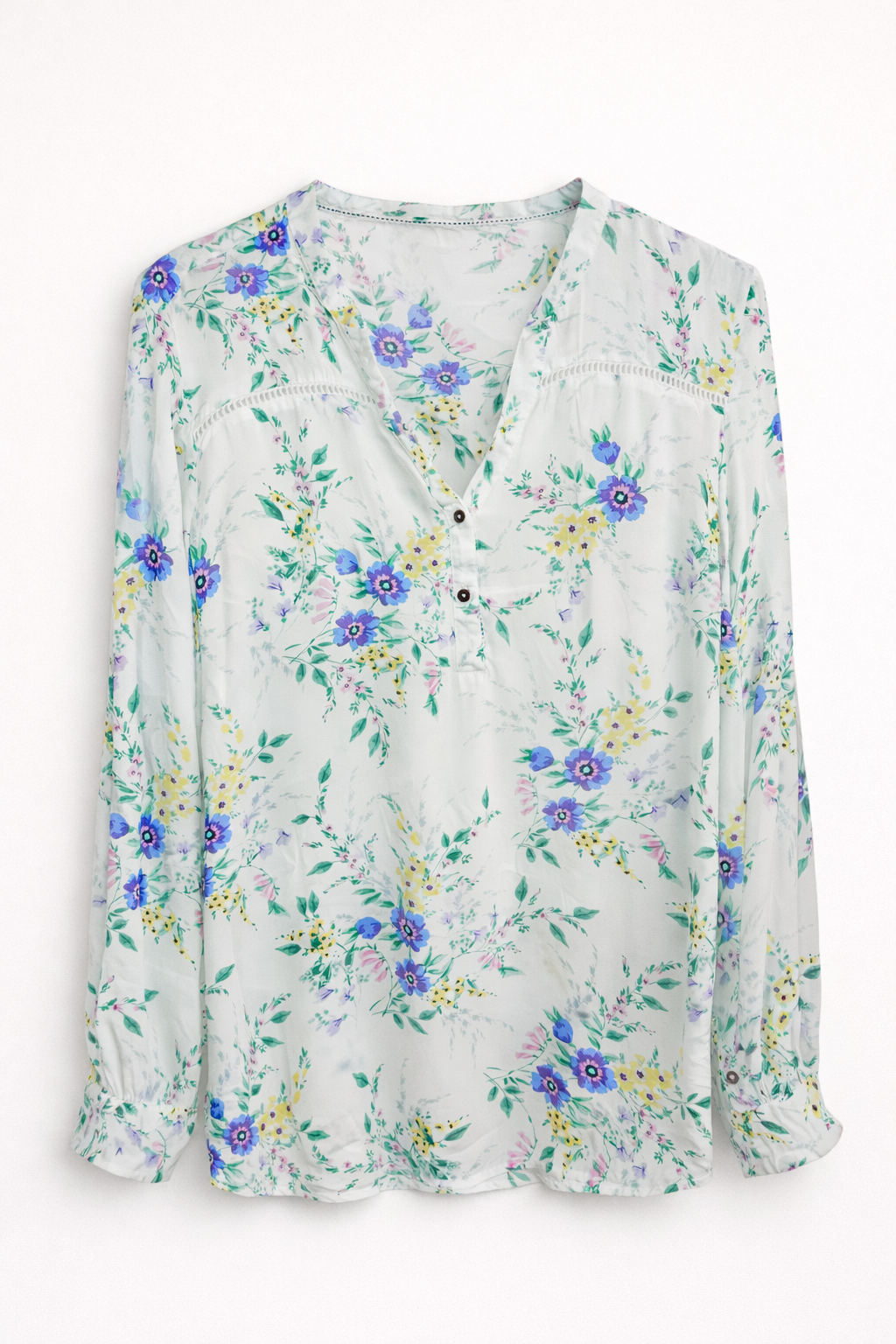 Chemisier blanc à fleurs F&F