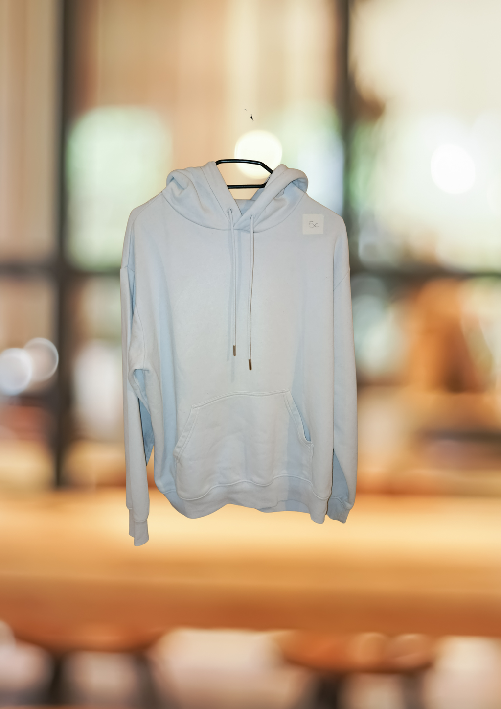 Sweat à capuche blanc H&M – hoodie basique oversize