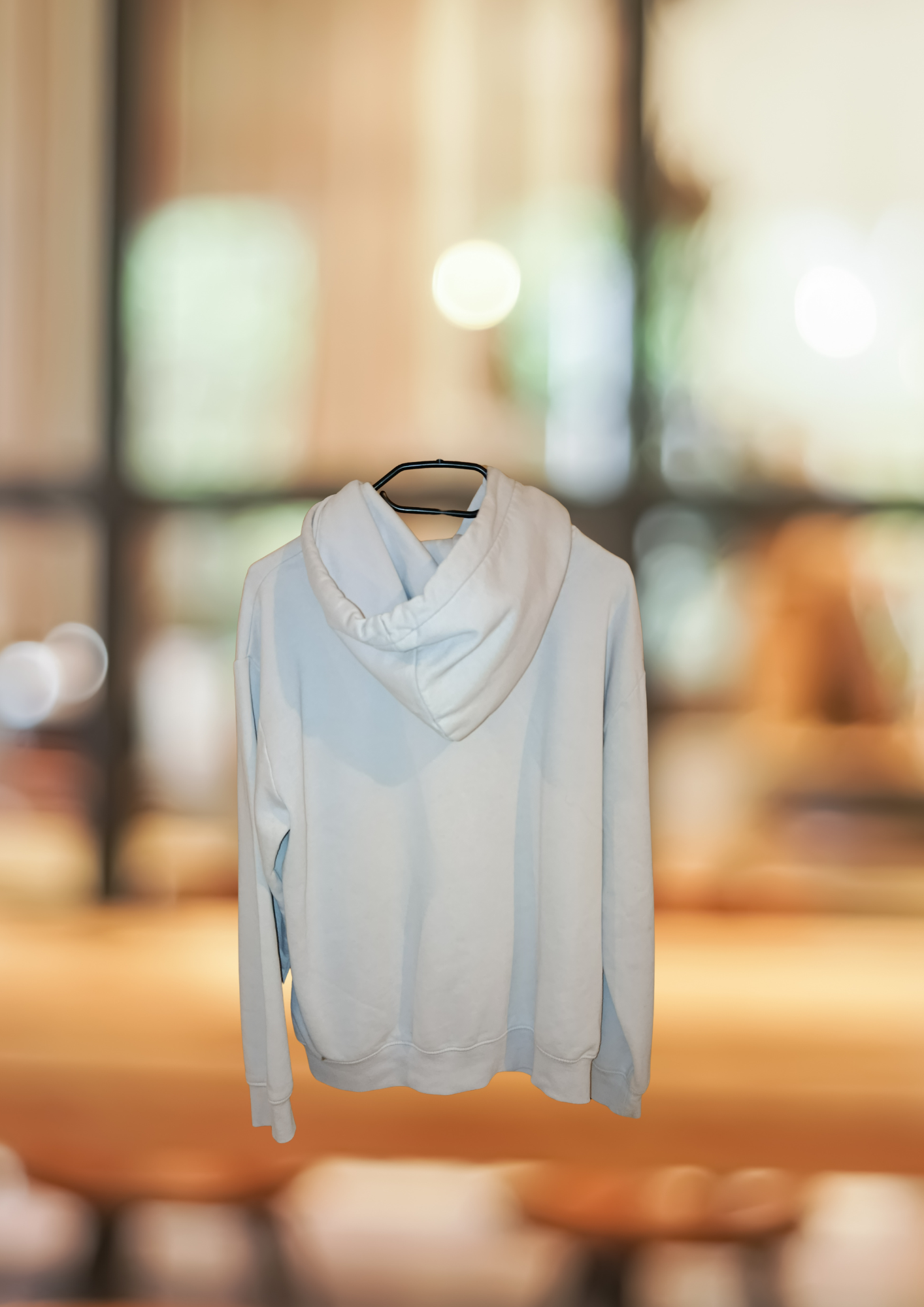 Sweat à capuche blanc H&M – hoodie basique oversize
