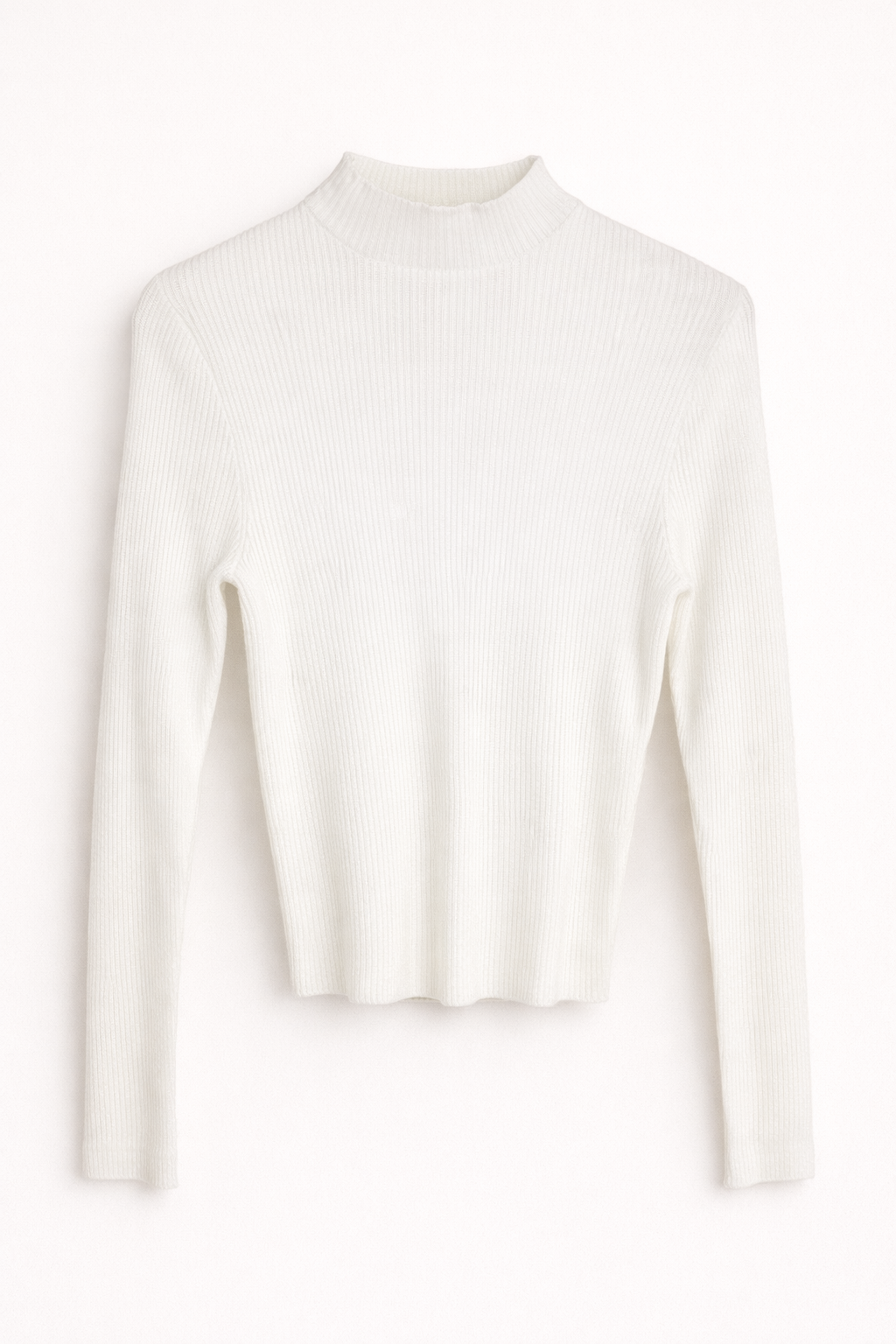 Crop top blanc col montant TW